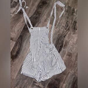Stripped, shorts overalls